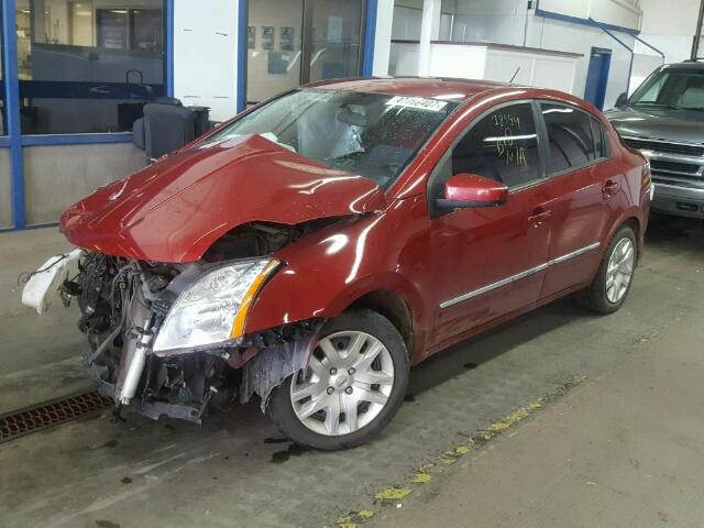 3N1AB6APXAL664293 - 2010 NISSAN SENTRA 2.0 MAROON photo 2