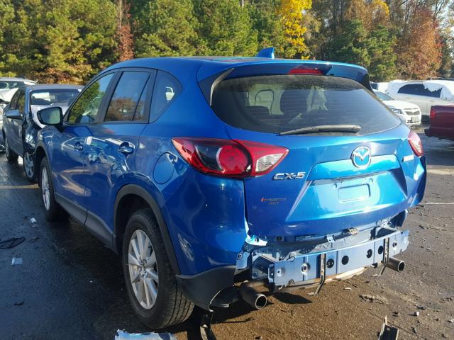 JM3KE4BE8E0311541 - 2014 MAZDA CX-5 SPORT BLUE photo 3