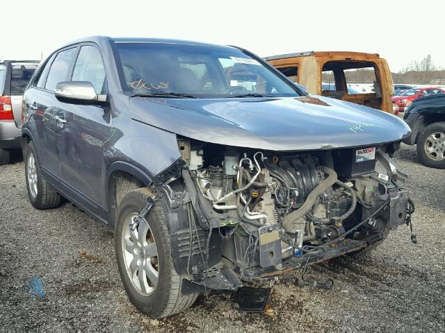 5XYKT3A11DG395525 - 2013 KIA SORENTO LX GRAY photo 1