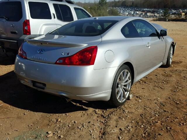 JNKCV64E58M102162 - 2008 INFINITI G37 BASE SILVER photo 4