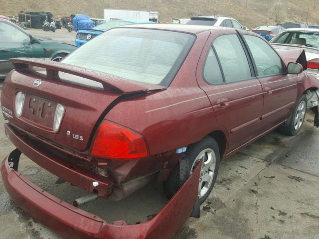 3N1CB51D25L578619 - 2005 NISSAN SENTRA 1.8 RED photo 4