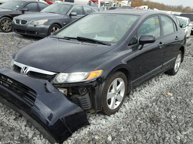 1HGFA16867L096267 - 2007 HONDA CIVIC EX BLACK photo 2