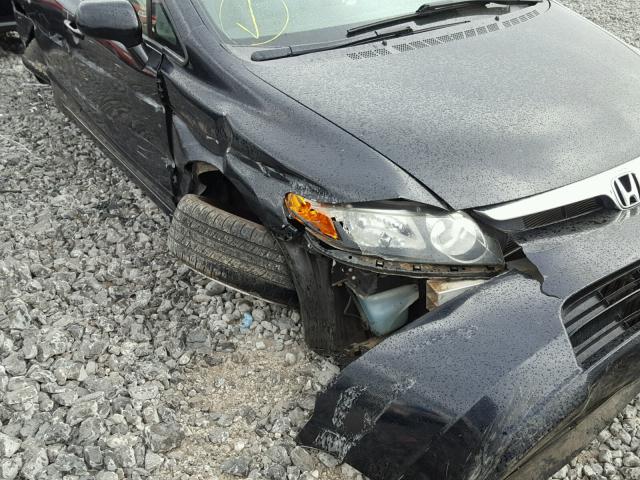 1HGFA16867L096267 - 2007 HONDA CIVIC EX BLACK photo 9