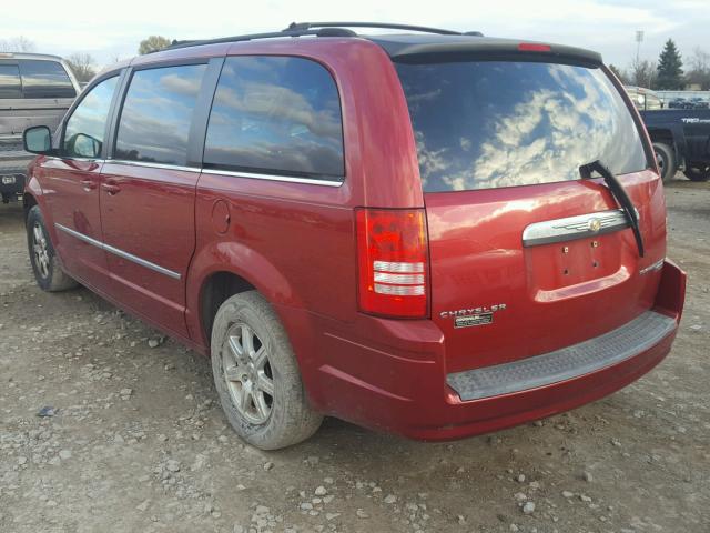 2A8HR54129R598192 - 2009 CHRYSLER TOWN & COU RED photo 3