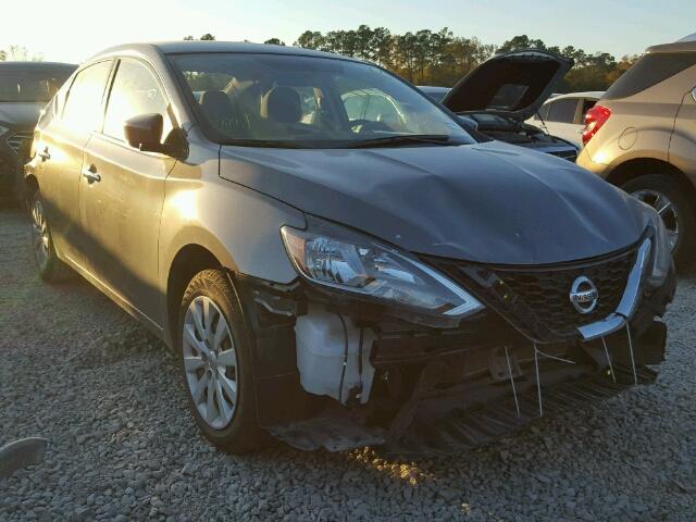 3N1AB7AP6HL684735 - 2017 NISSAN SENTRA S GRAY photo 1