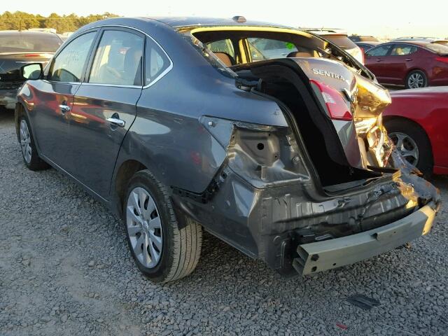 3N1AB7AP6HL684735 - 2017 NISSAN SENTRA S GRAY photo 3