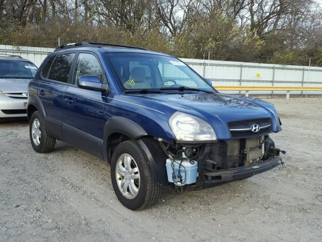 KM8JN12D66U441706 - 2006 HYUNDAI TUCSON GLS BLUE photo 1