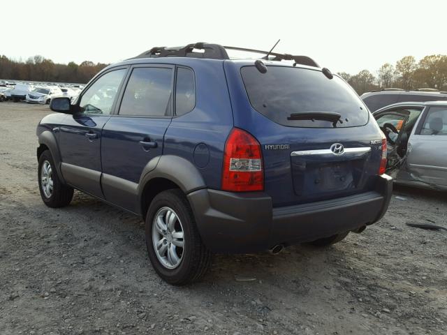 KM8JN12D66U441706 - 2006 HYUNDAI TUCSON GLS BLUE photo 3