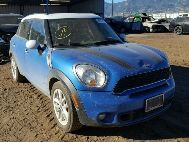 WMWZC5C53CWM14603 - 2012 MINI COOPER S C BLUE photo 1