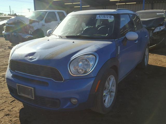 WMWZC5C53CWM14603 - 2012 MINI COOPER S C BLUE photo 2