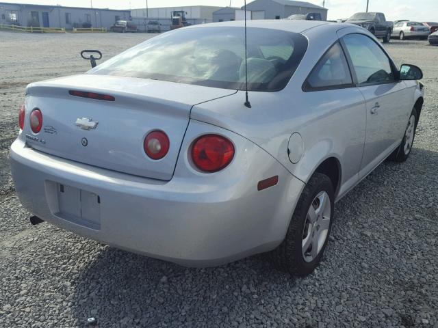 1G1AK15F477183138 - 2007 CHEVROLET COBALT LS SILVER photo 4