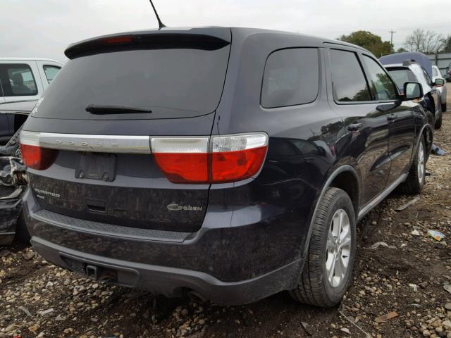 1D4RE2GG7BC624308 - 2011 DODGE DURANGO EX CHARCOAL photo 4