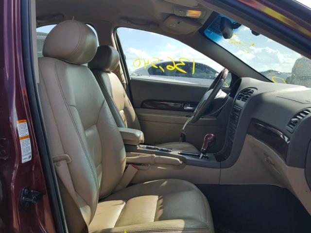 1LNHM86S81Y682588 - 2001 LINCOLN LS BURGUNDY photo 5