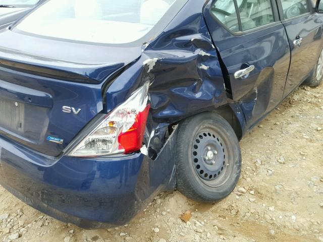 3N1CN7AP6DL820095 - 2013 NISSAN VERSA S BLUE photo 9