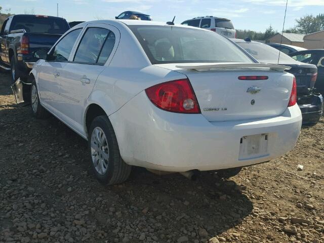 1G1AS58H097125454 - 2009 CHEVROLET COBALT LS WHITE photo 3