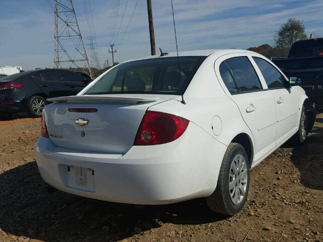 1G1AS58H097125454 - 2009 CHEVROLET COBALT LS WHITE photo 4