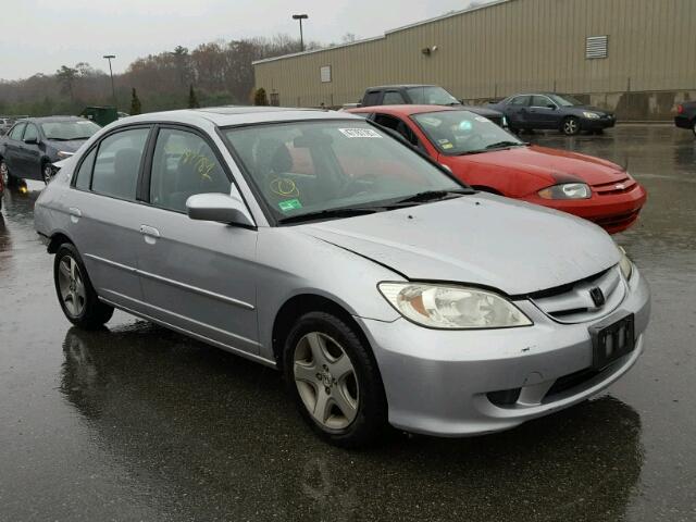 2HGES26764H609967 - 2004 HONDA CIVIC EX SILVER photo 1