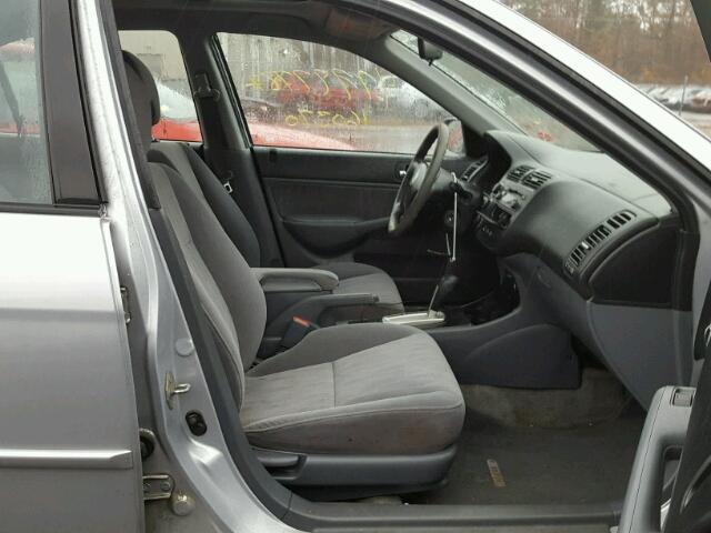 2HGES26764H609967 - 2004 HONDA CIVIC EX SILVER photo 5