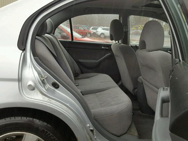 2HGES26764H609967 - 2004 HONDA CIVIC EX ვერცხლისფერი ფოტო 6