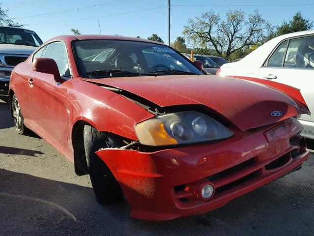 KMHHN65F33U043650 - 2003 HYUNDAI TIBURON GT RED photo 1