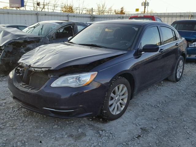 1C3CCBBG2CN163979 - 2012 CHRYSLER 200 TOURIN BLUE photo 2