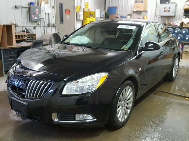 2G4GN5EC4B9181169 - 2011 BUICK REGAL CXL BLACK photo 2