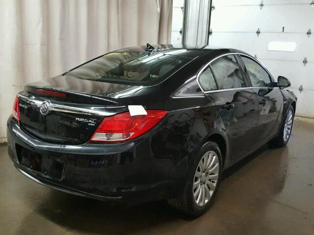 2G4GN5EC4B9181169 - 2011 BUICK REGAL CXL BLACK photo 4