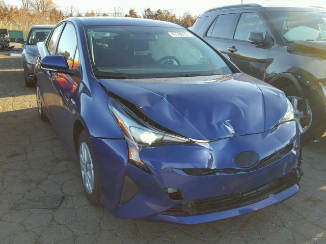 JTDKBRFU9G3509594 - 2016 TOYOTA PRIUS BLUE photo 1