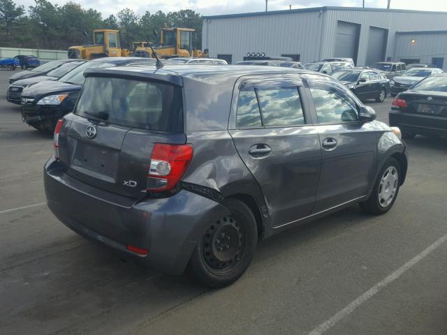 JTKKU4B4XA1000905 - 2010 TOYOTA SCION XD GRAY photo 4