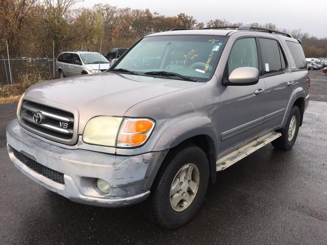 5TDBT48A42S074767 - 2002 TOYOTA SEQUOIA LI GRAY photo 2