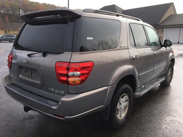 5TDBT48A42S074767 - 2002 TOYOTA SEQUOIA LI GRAY photo 4