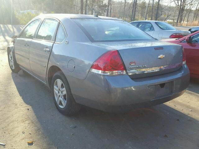 2G1WB58K869350782 - 2006 CHEVROLET IMPALA LS GRAY photo 3