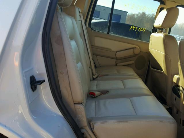 1FMEU758X6ZA19706 - 2006 FORD EXPLORER L WHITE photo 6