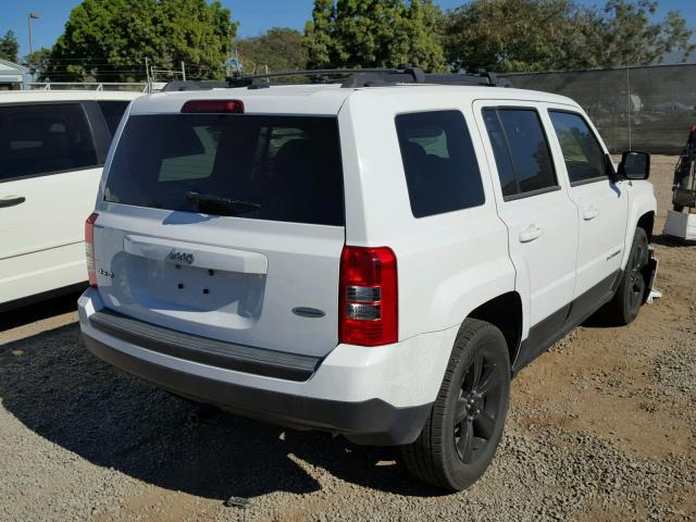 1C4NJRFB8ED507423 - 2014 JEEP PATRIOT LA WHITE photo 4