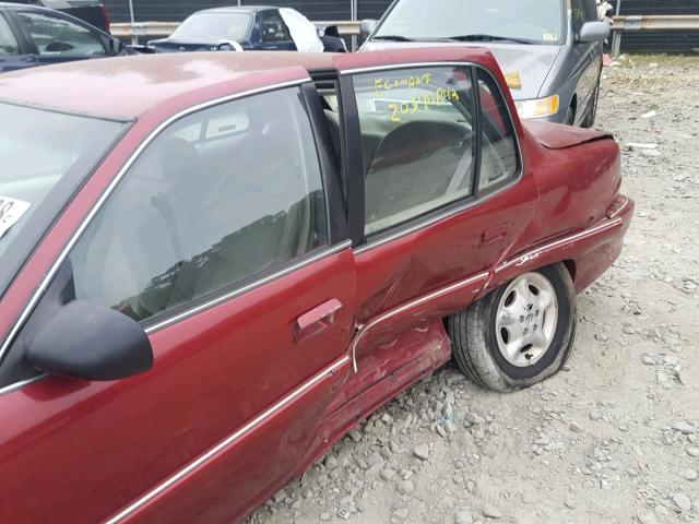 1G4NJ52M7TC441140 - 1996 BUICK SKYLARK GR MAROON photo 9