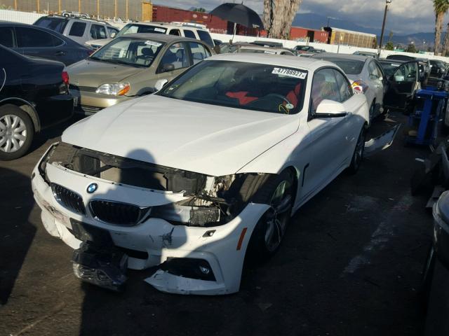 WBA3T3C57EJ876611 - 2014 BMW 435 I WHITE photo 2