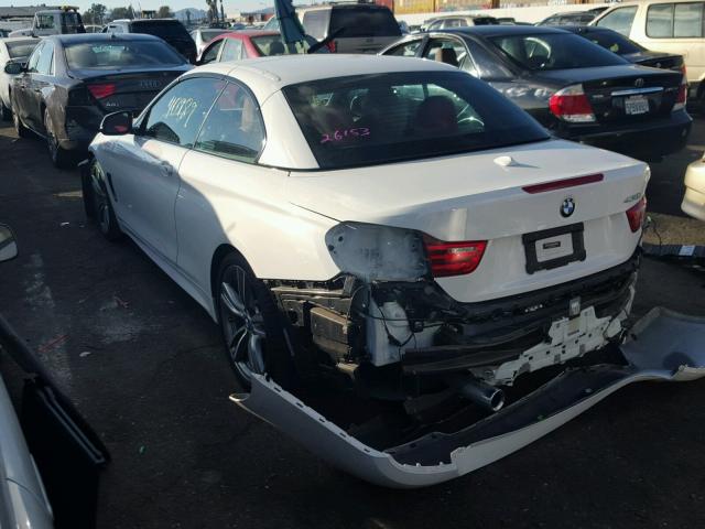 WBA3T3C57EJ876611 - 2014 BMW 435 I WHITE photo 3