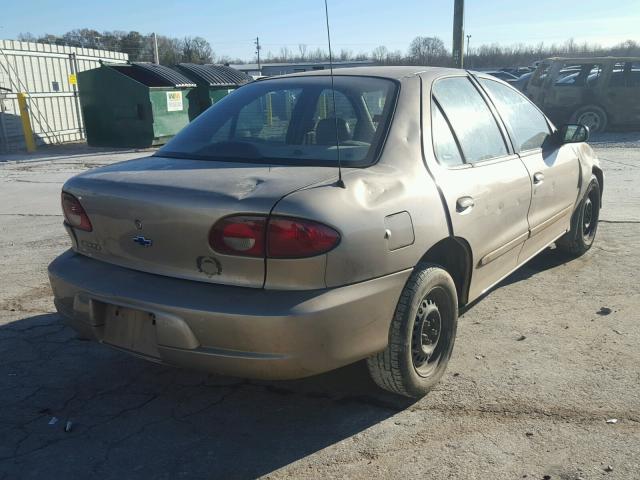 1G1JC524727126108 - 2002 CHEVROLET CAVALIER B BEIGE photo 4