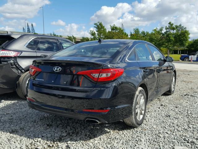 5NPE24AFXGH278802 - 2016 HYUNDAI SONATA SE BLACK photo 4