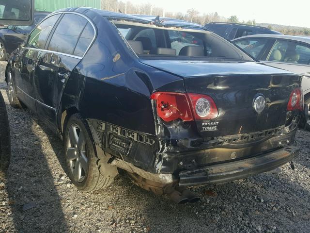 WVWAK73C58P006554 - 2008 VOLKSWAGEN PASSAT KOM BLACK photo 3