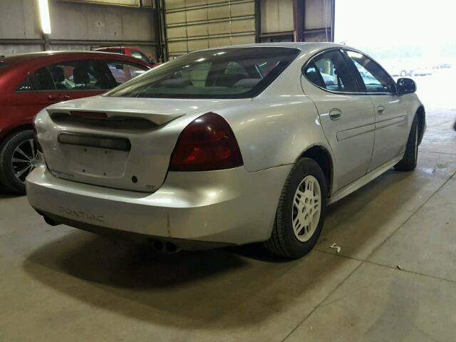 2G2WP522341260456 - 2004 PONTIAC GRAND PRIX SILVER photo 4