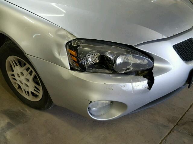2G2WP522341260456 - 2004 PONTIAC GRAND PRIX SILVER photo 9