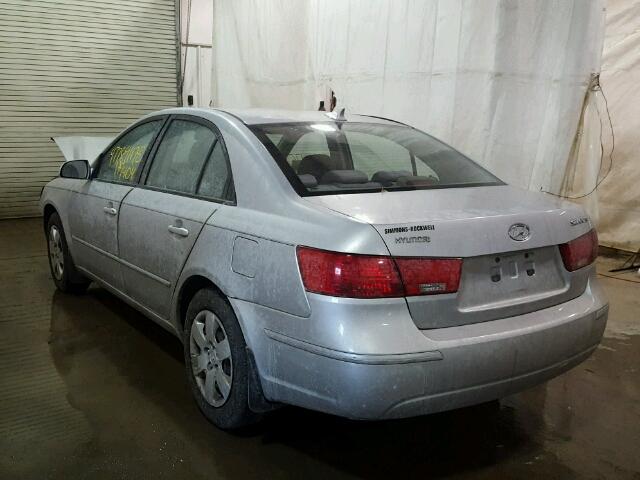 5NPET46C49H561100 - 2009 HYUNDAI SONATA GLS SILVER photo 3