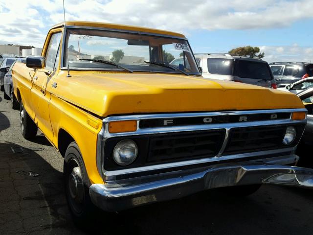 F25HR063521 - 1977 FORD F-250 YELLOW photo 1