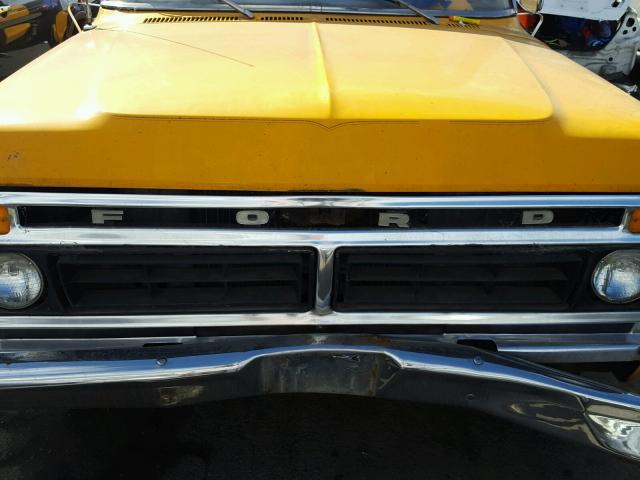 F25HR063521 - 1977 FORD F-250 YELLOW photo 7