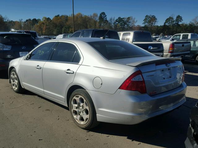 3FAHP0HA8AR186325 - 2010 FORD FUSION S SILVER photo 3