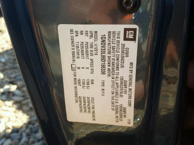 1GNDV33L86D196336 - 2006 CHEVROLET UPLANDER L 绿色 照片 10