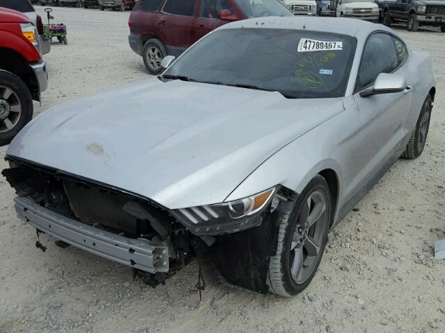 1FA6P8AM7G5283960 - 2016 FORD MUSTANG SILVER photo 2