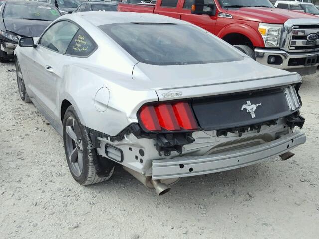 1FA6P8AM7G5283960 - 2016 FORD MUSTANG SILVER photo 3