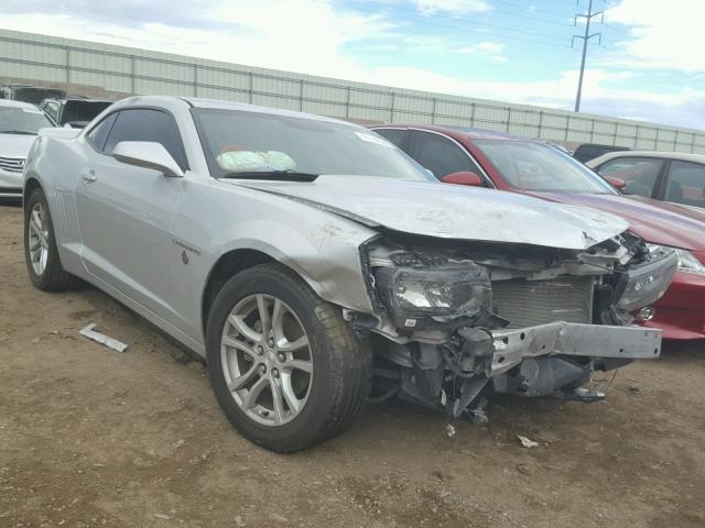 2G1FE1E36E9313015 - 2014 CHEVROLET CAMARO LS SILVER photo 1